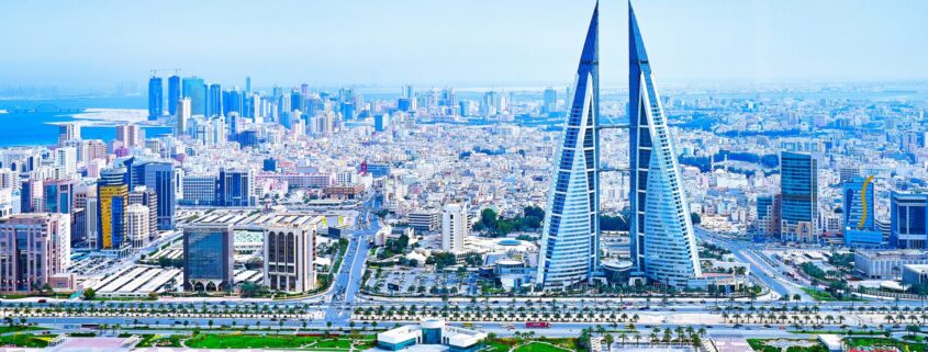 Panoramic View Of Manama City In Bahrain