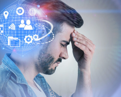 Stressed Man, Internet Interface