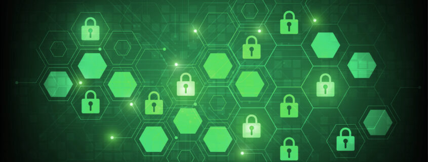 Premium Security Cyber Digital Concept. Abstract Technology Back