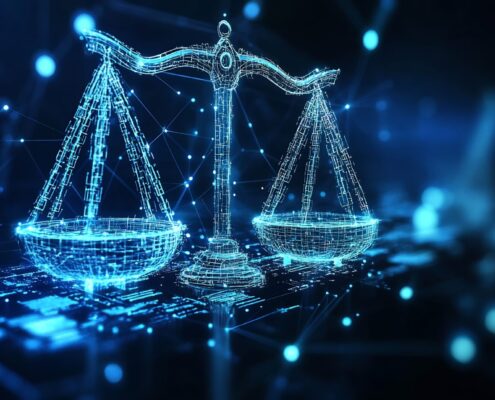 Conceptual Visualization Of Cybersecurity Laws Digital Forensics Featuring Cybercrime Investigations Hacking Prevention Methods Forensic Data Recovery And Evolving Legal Responses To Digital Crimes